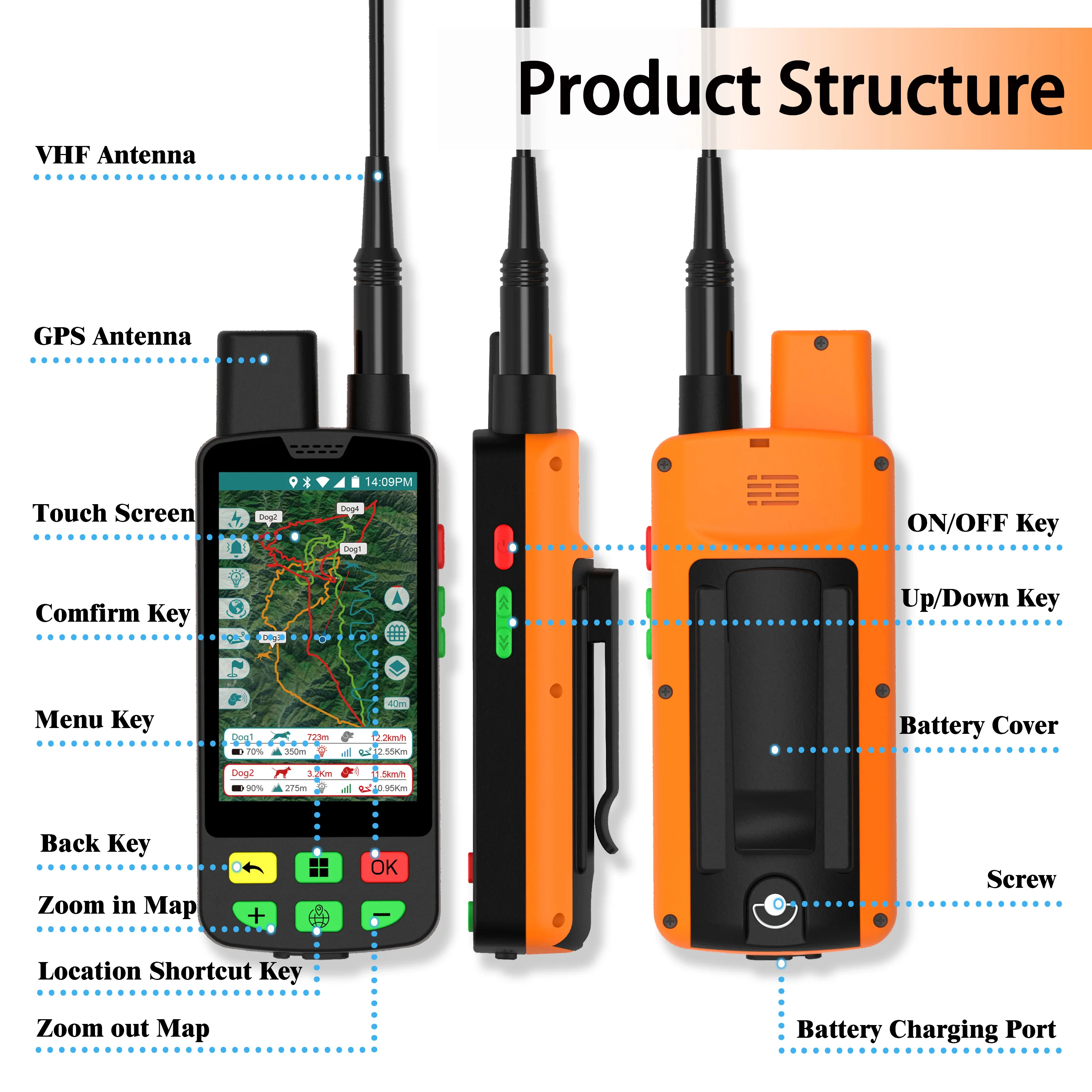 Eseek gps-ошейник для собак с водонепроницаемым - Фотография_6