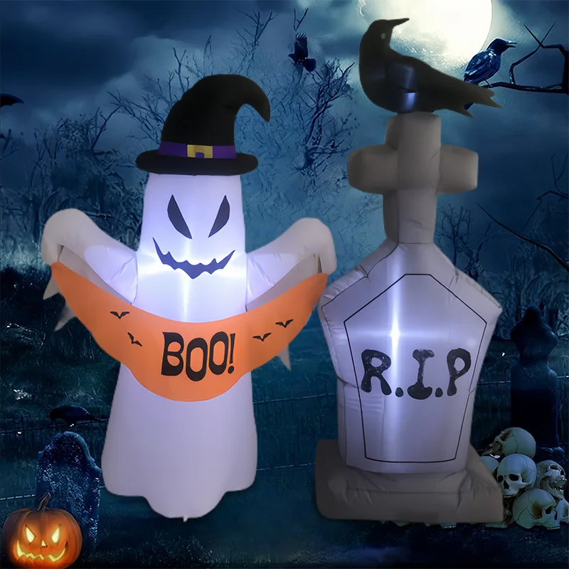 1,5 м надувная воздушная модель на хэллоуин в шляпе волшебника - Фотография_3