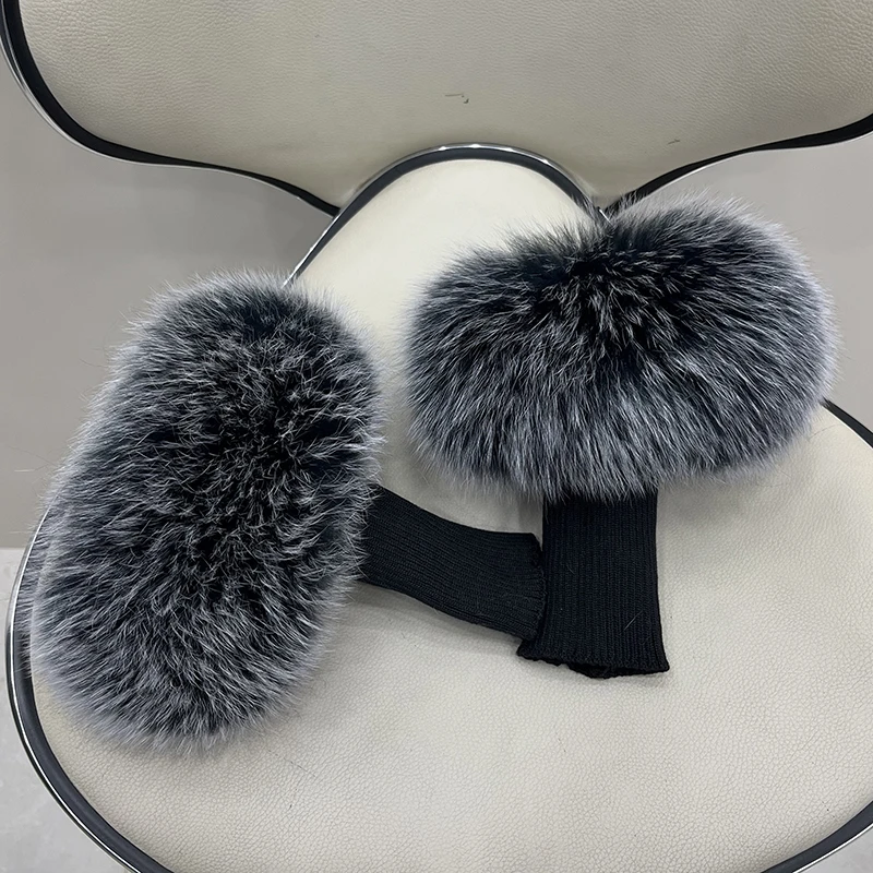 Манжеты из натурального лисьего меха - Фотография_4