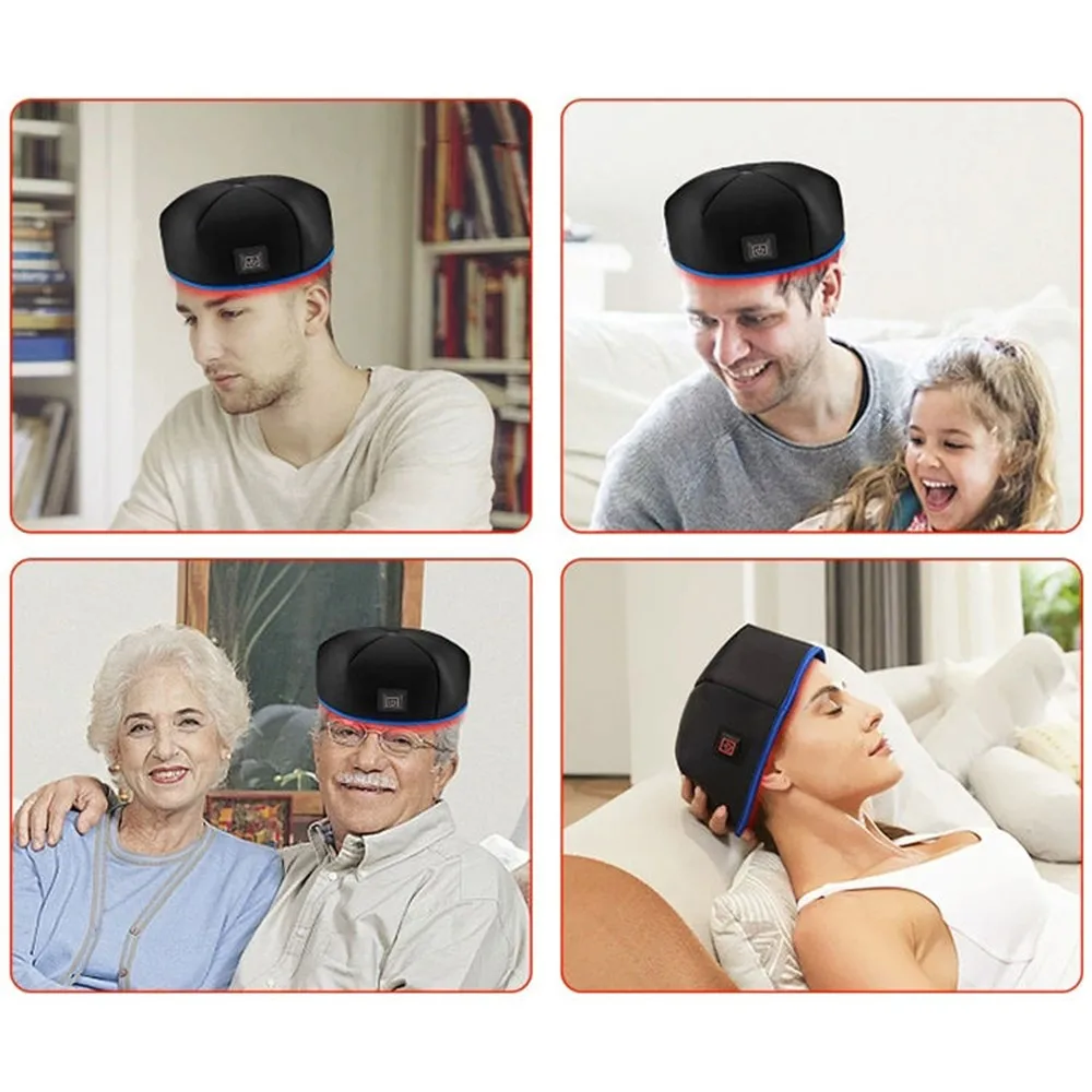 Новейшая шапка для роста волос с красным светом - Фотография_4