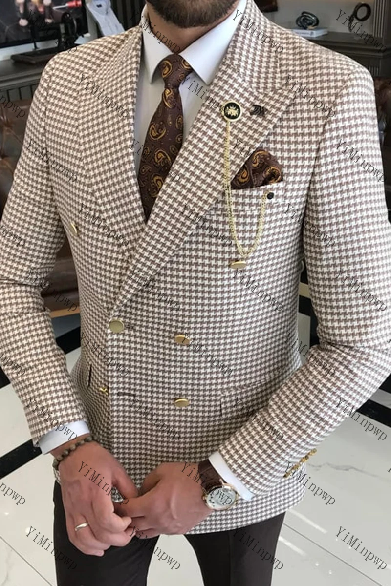 Yiminpwp коричневый мужской полосатый - Фотография_5