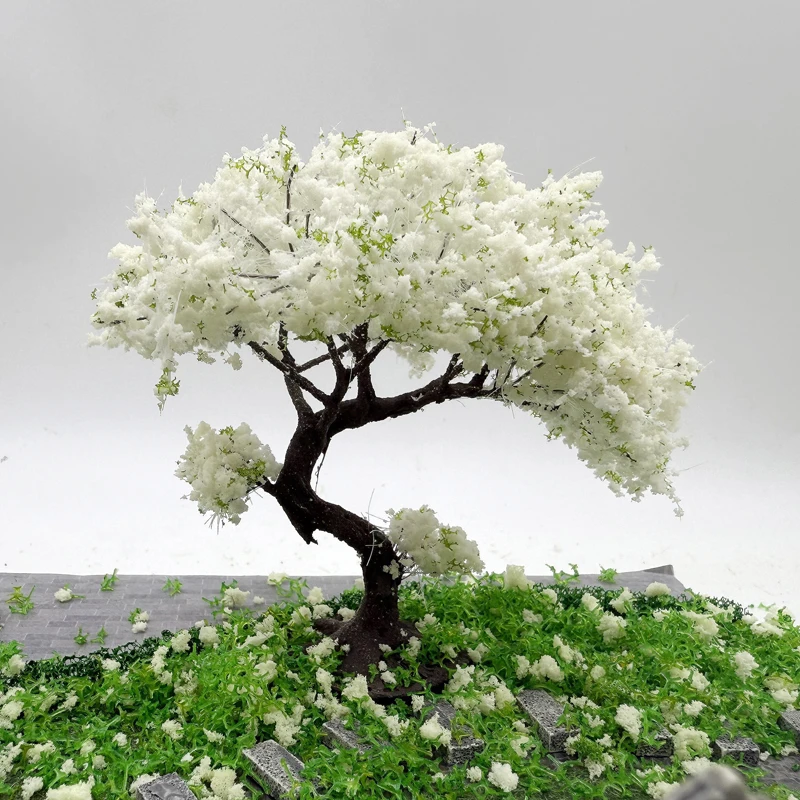 8 см белая проволока модель дерева - Фотография_6