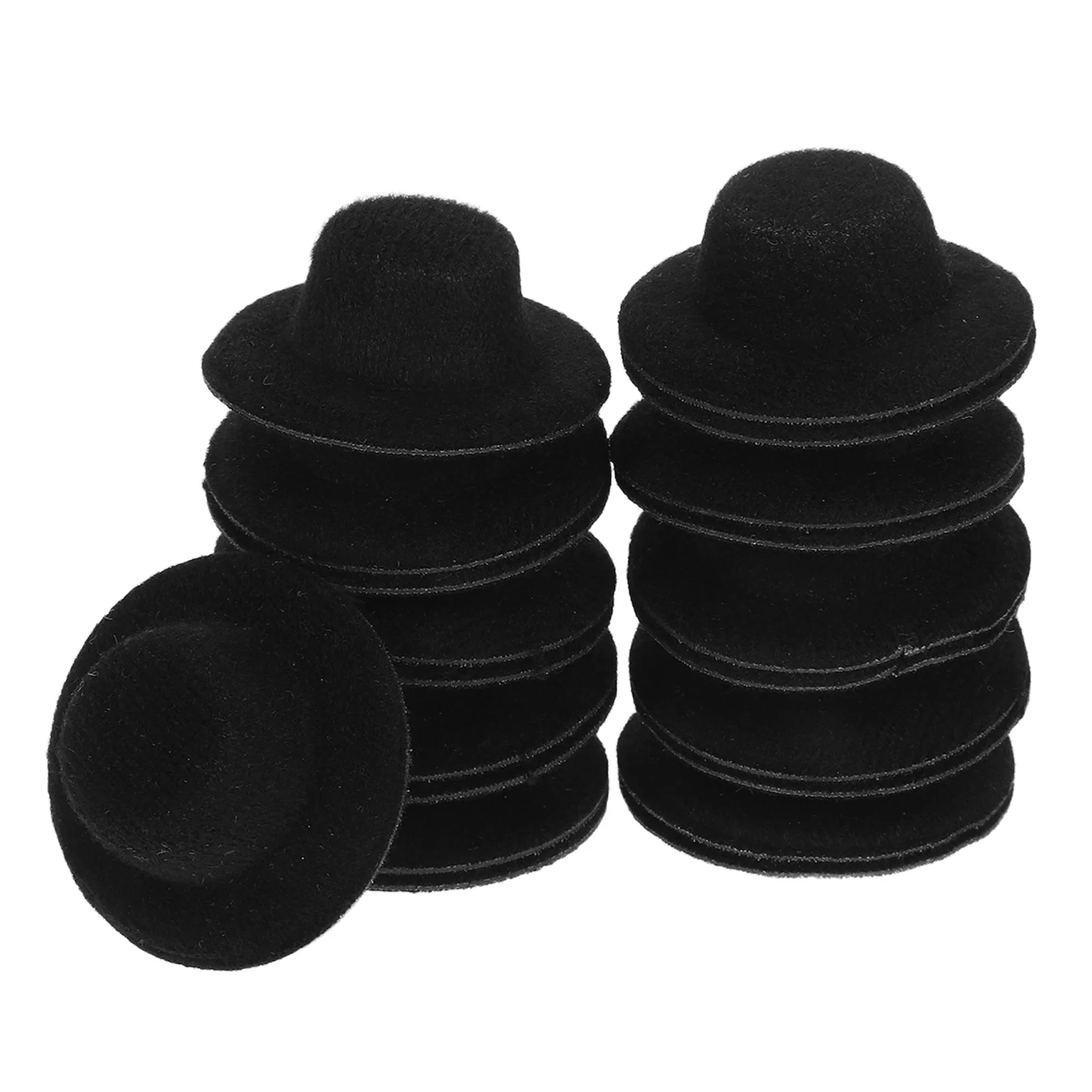 Мини-цилиндры, мягкие фетровые крошечные шапки для рукоделия - Фотография_2