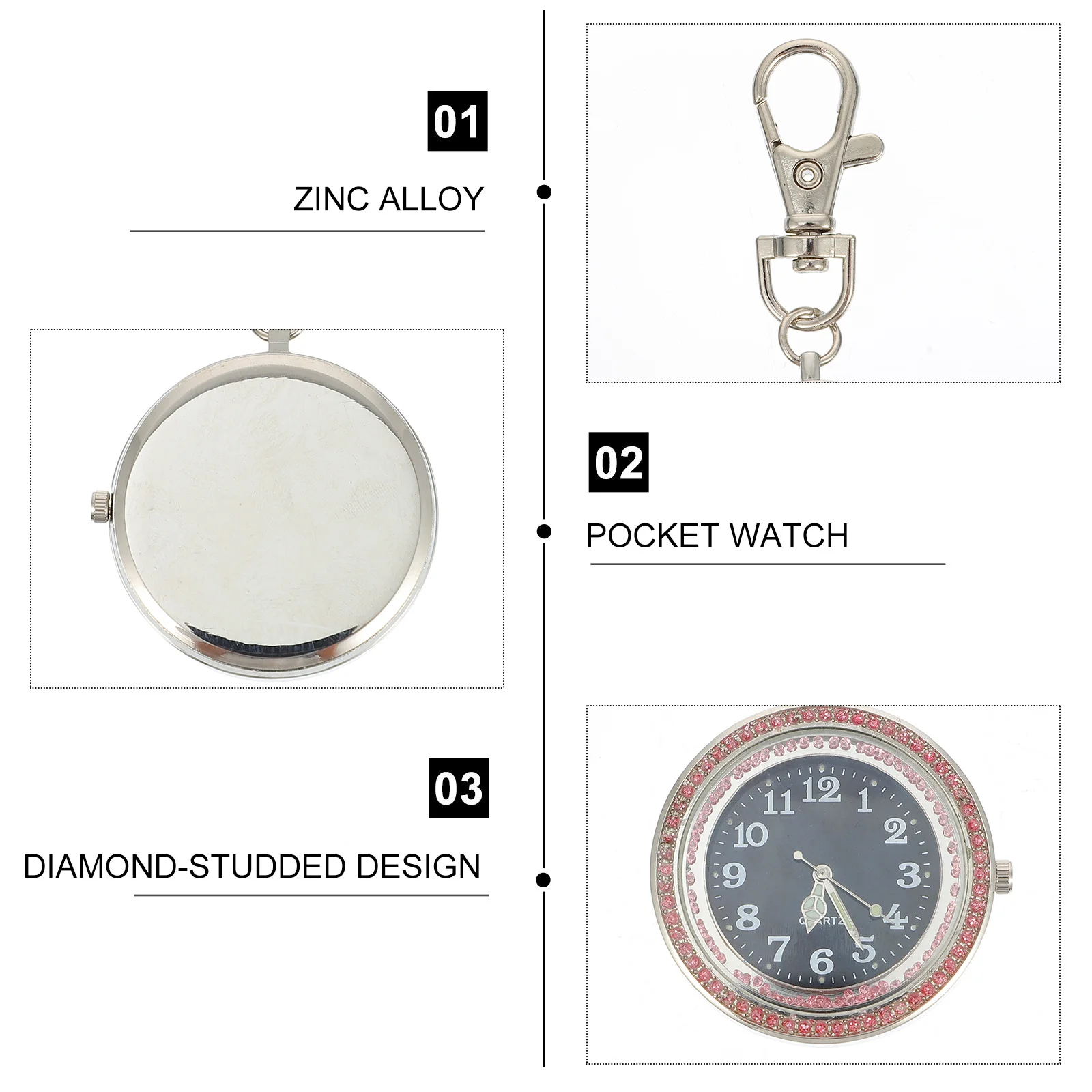 Кварцевые карманные часы с большим - Фотография_5