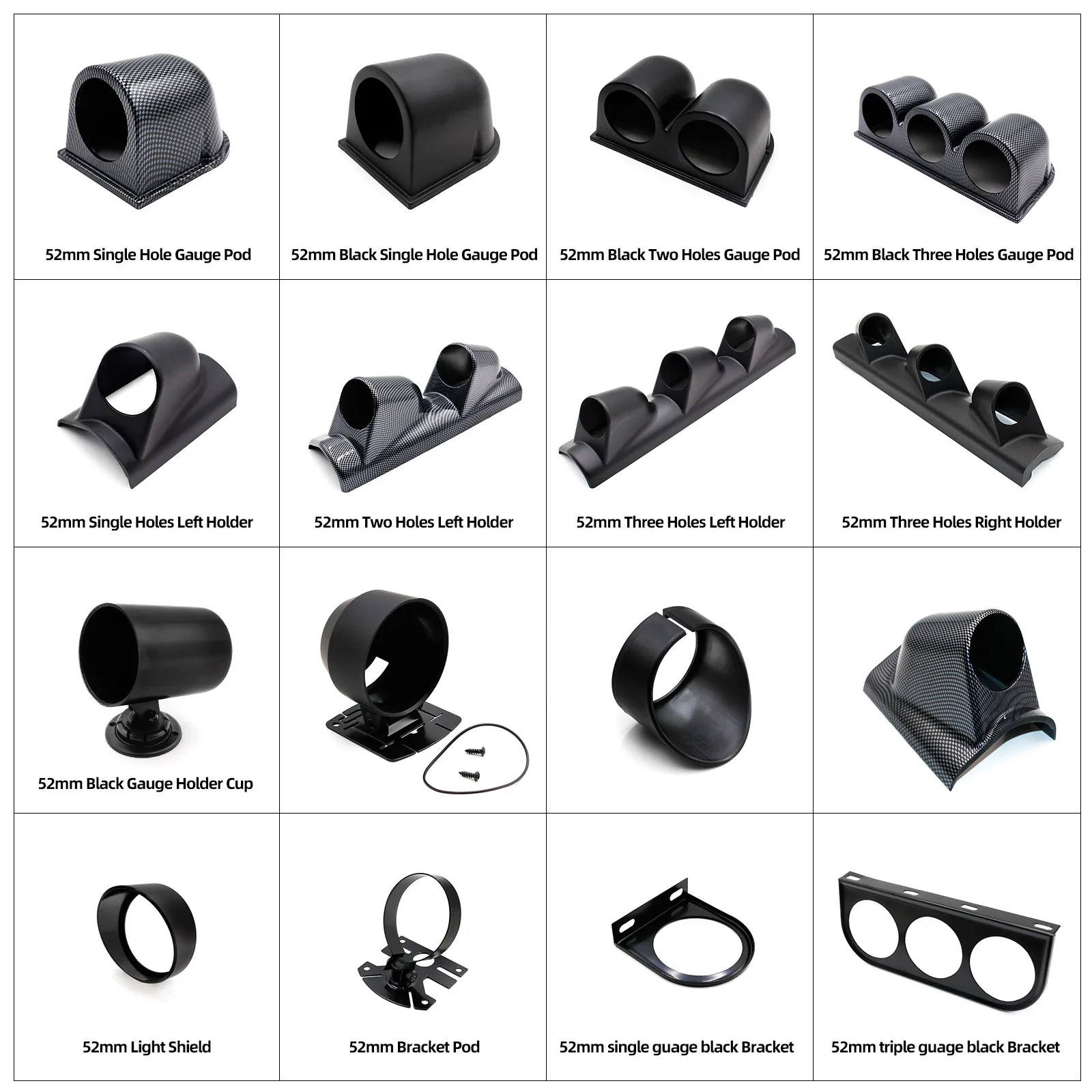 2 дюйма 52 мм автомобильный калибр