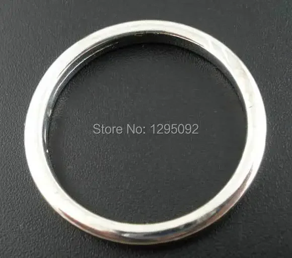 Гладкая акриловая круглая рамка серебряного тона - Фотография_2