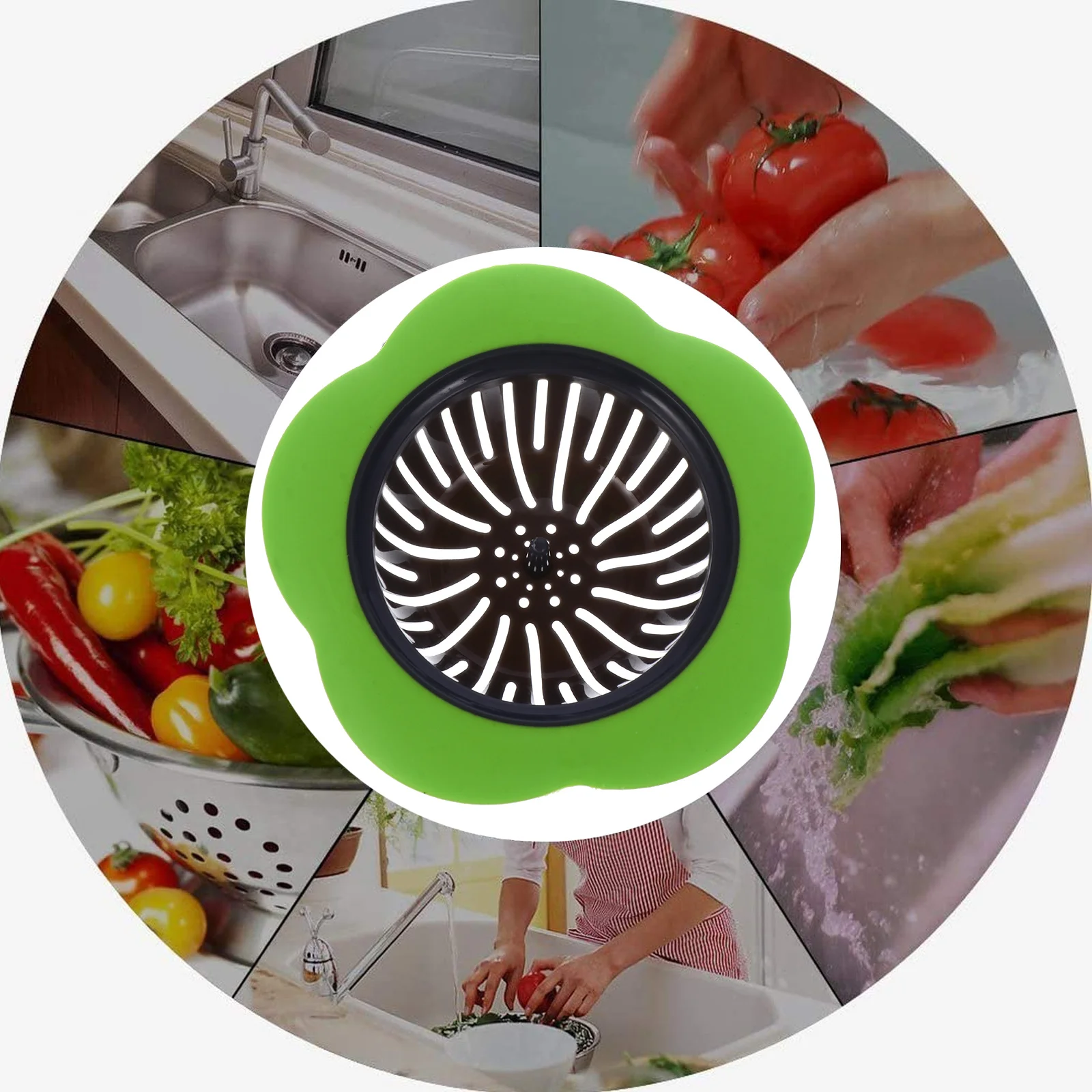 Пластиковые силиконовые фильтры для слива кухонной раковины