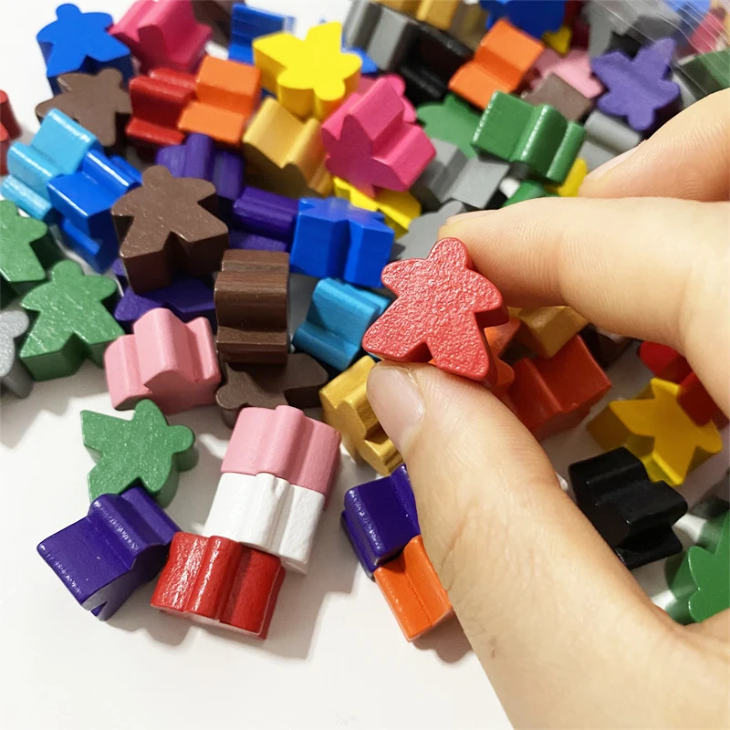 Деревянные 16 мм дополнительные биты для игр meeples - Фотография_3