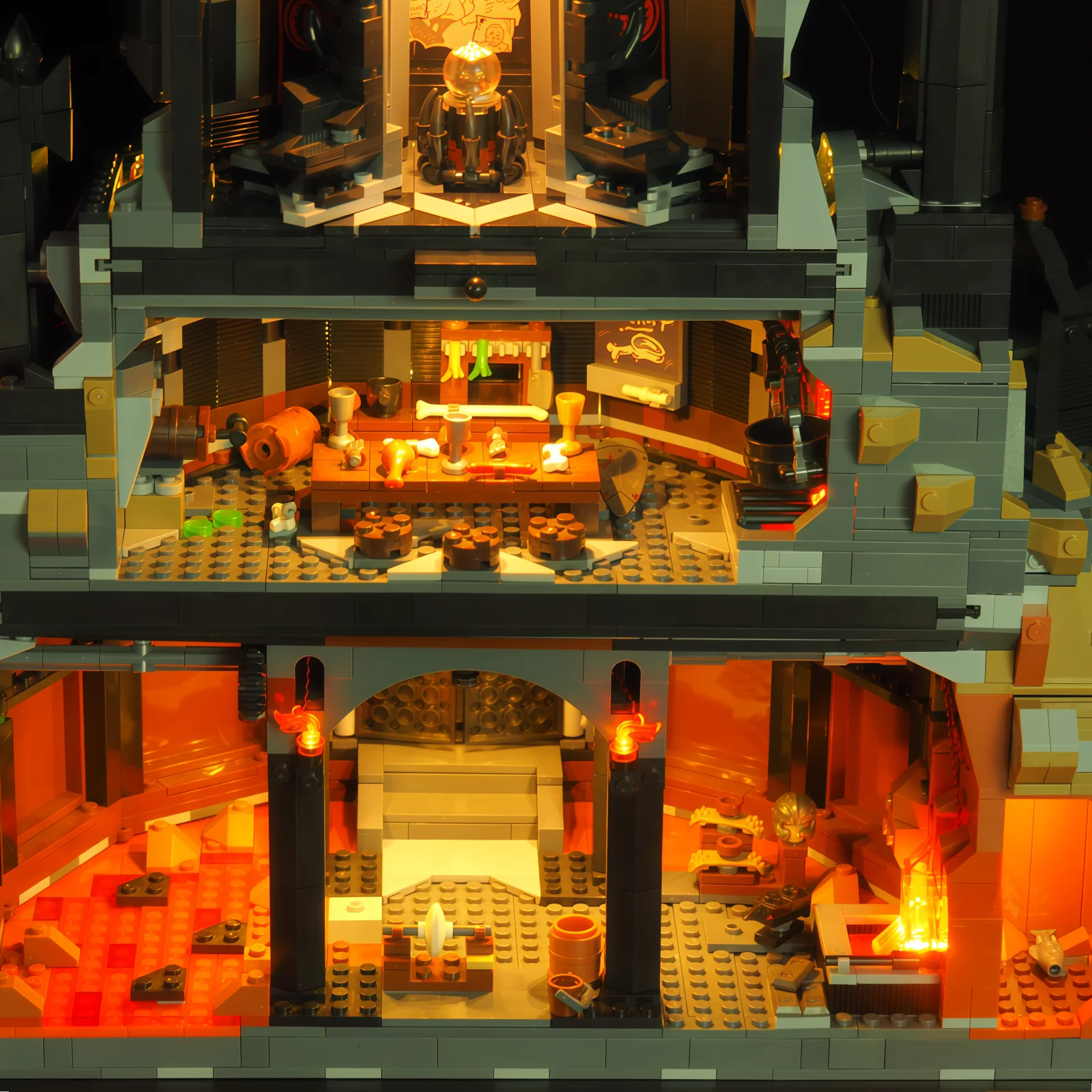 Набор светодиодных фонарей maxcxt для lego 10333 - Фотография_4