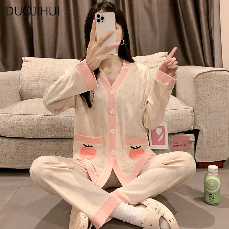 Duojihui шикарный кардиган из двух