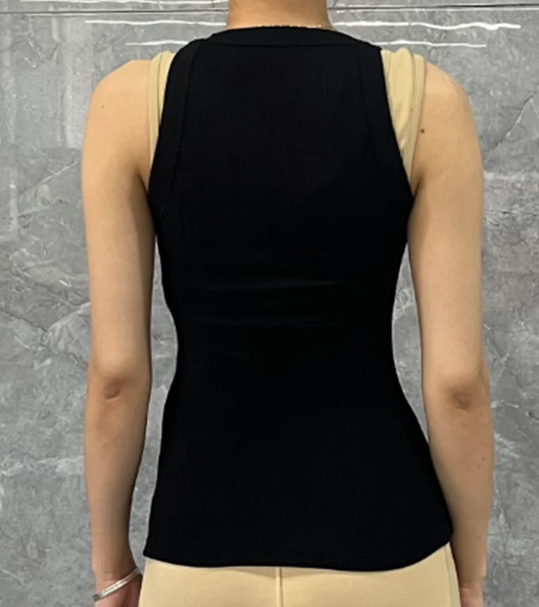 Женская одежда, повседневный топ со стразами и сердечками - Фотография_6