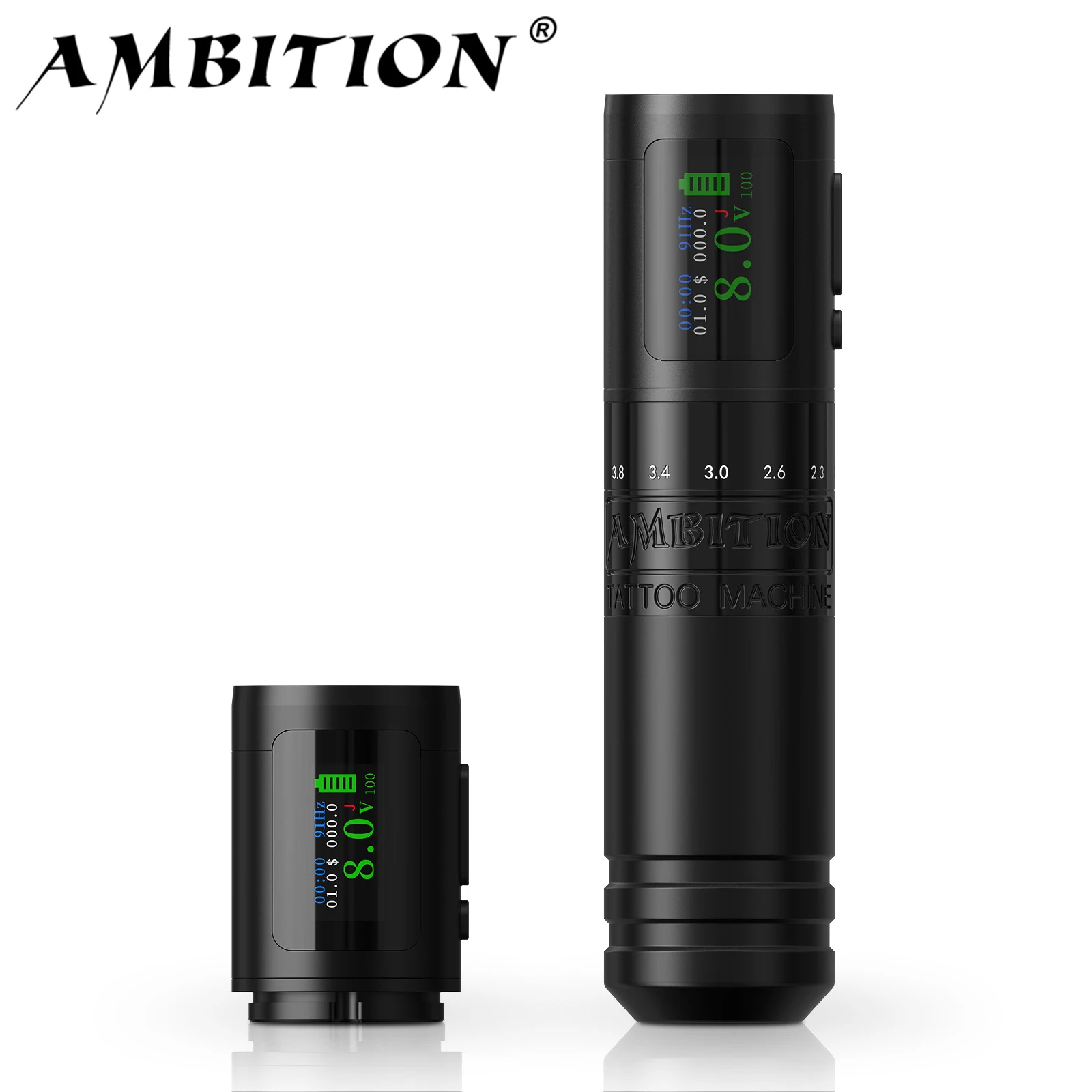 Ambition c1 регулируемая 7-тактная беспроводная тату-машинка 2