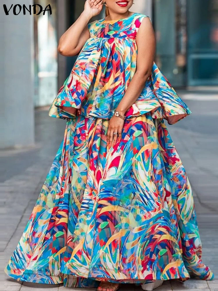 Плюс размер 5xl vonda макси-юбка - Фотография_3