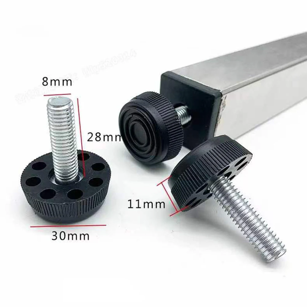 Квадратные регулируемые коврики для ног с гайками m8 - Фотография_5