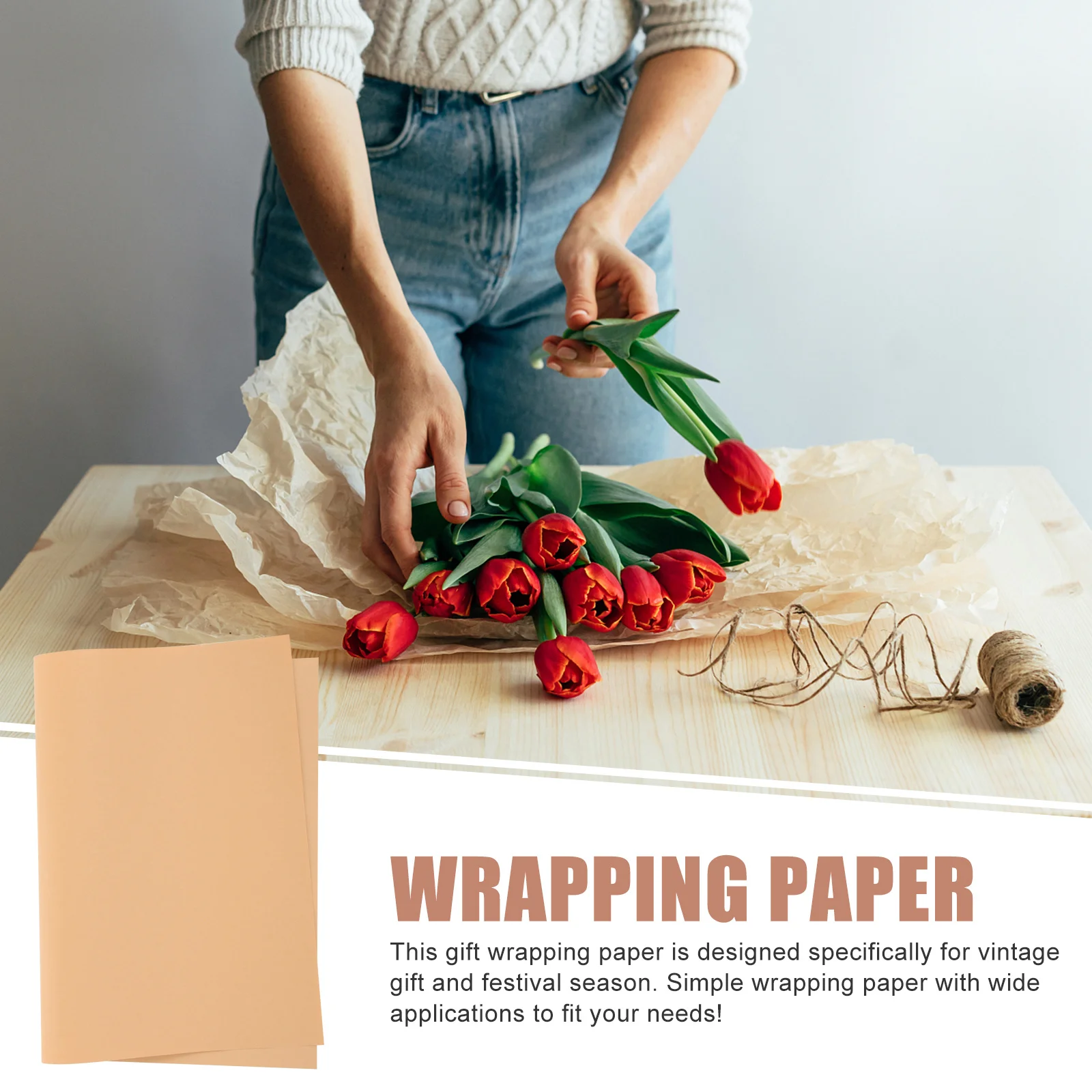 45 листов винтажной подарочной упаковочной бумаги - Фотография_6