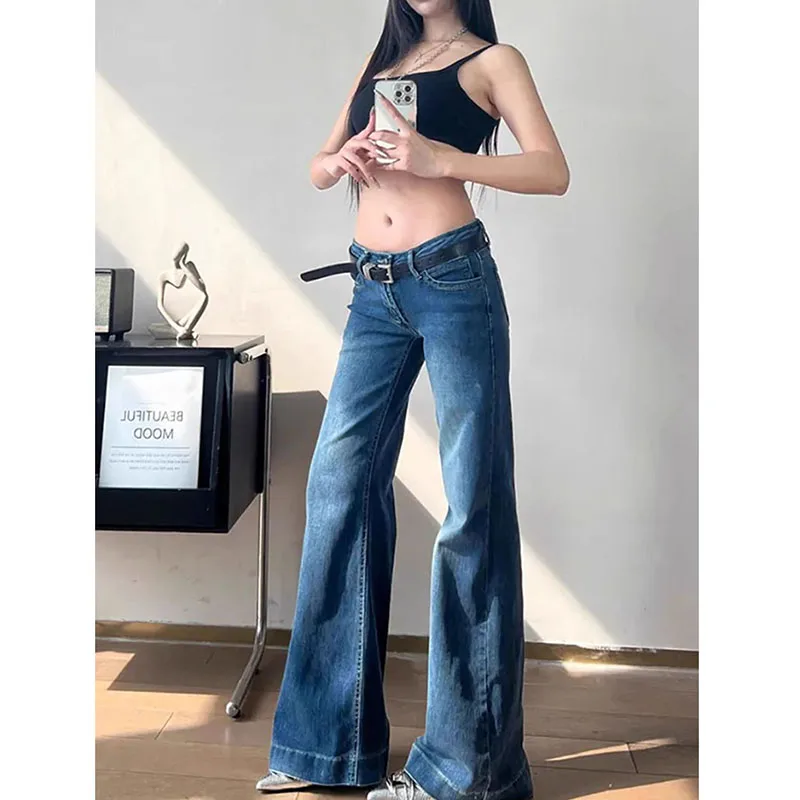 Lucyever y2k уличная одежда джинсы - Фотография_4