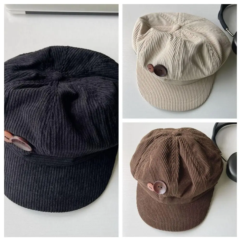 Ретро y2k берет с двойной пуговицей - Фотография_6