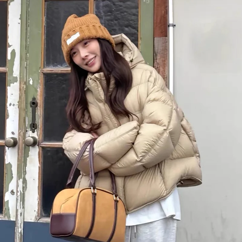 Модные пышные толстые теплые женские парки