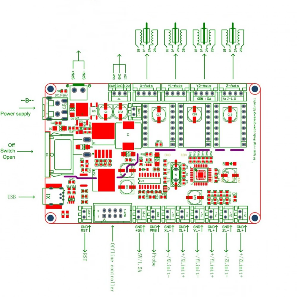 Diy 12-24 в usb порт питания лазерный - Фотография_2