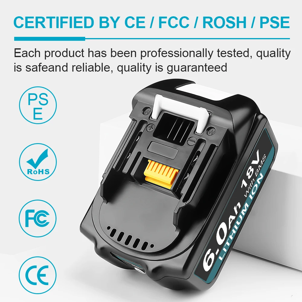 Аккумулятор camason 18 в для электроинструментов makita - Фотография_6