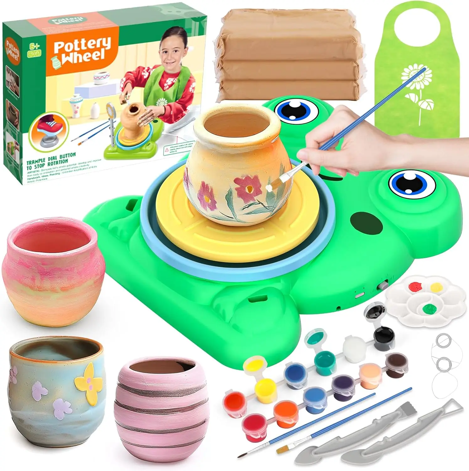 Игрушка с гончарным колесом для