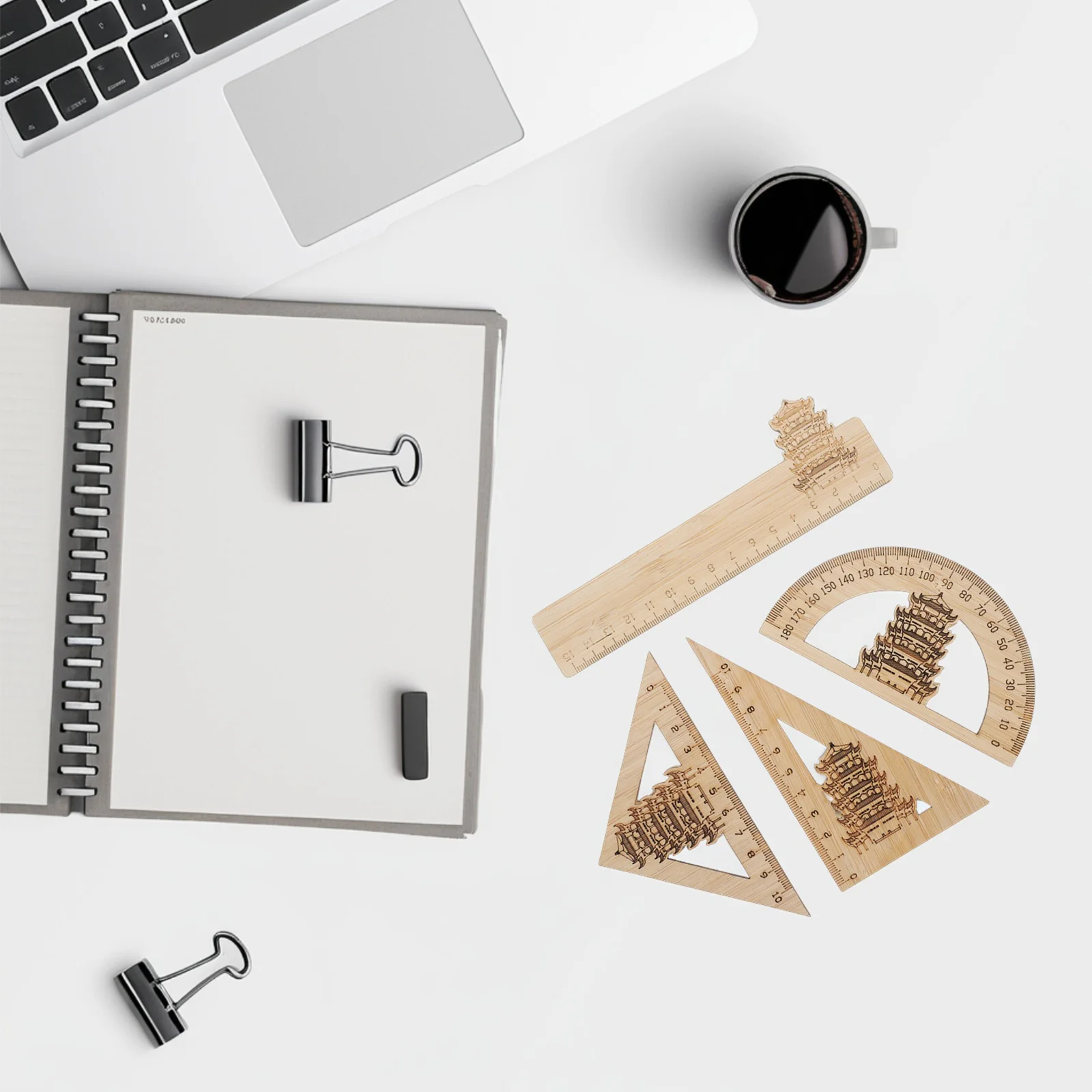 Набор бамбуковых линеек - Фотография_3