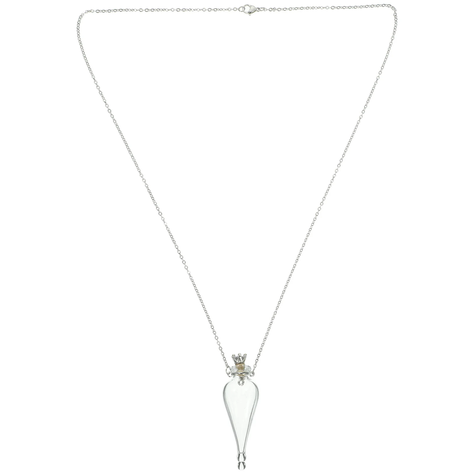 Мини-ожерелье со стеклянной бутылкой