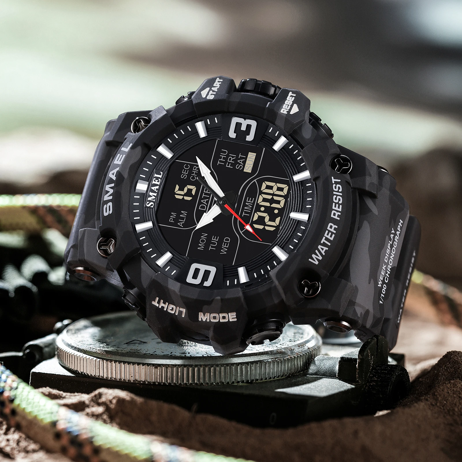 Военные часы, мужские спортивные часы - Фотография_4