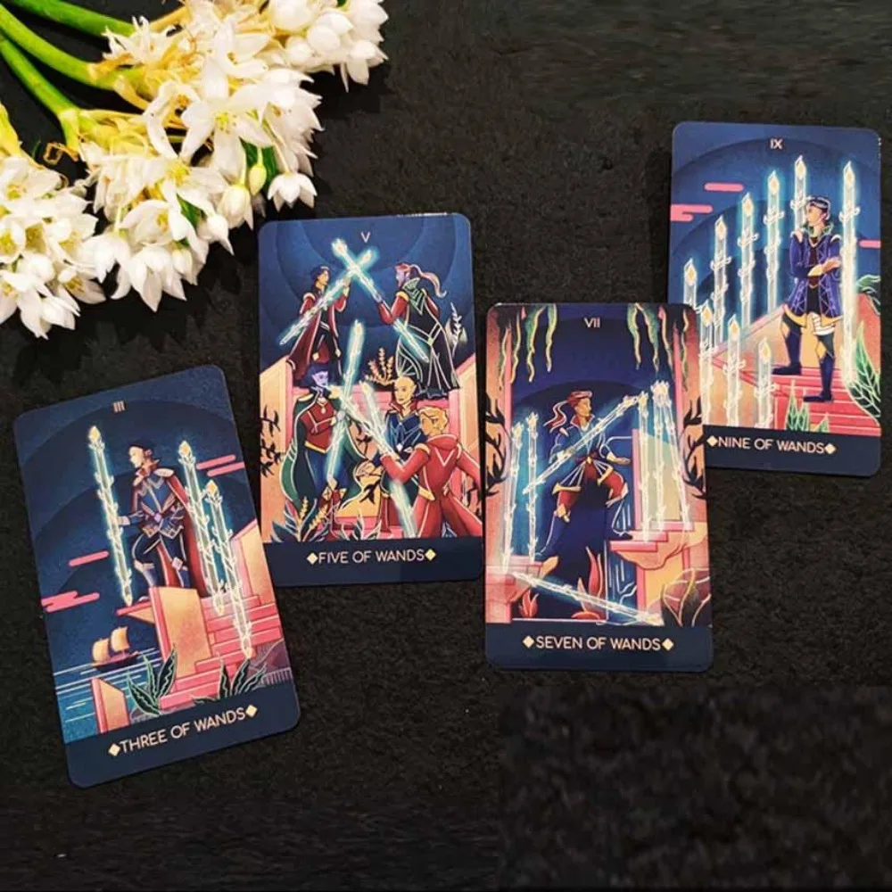 12x7 см fantome tarot deck paper