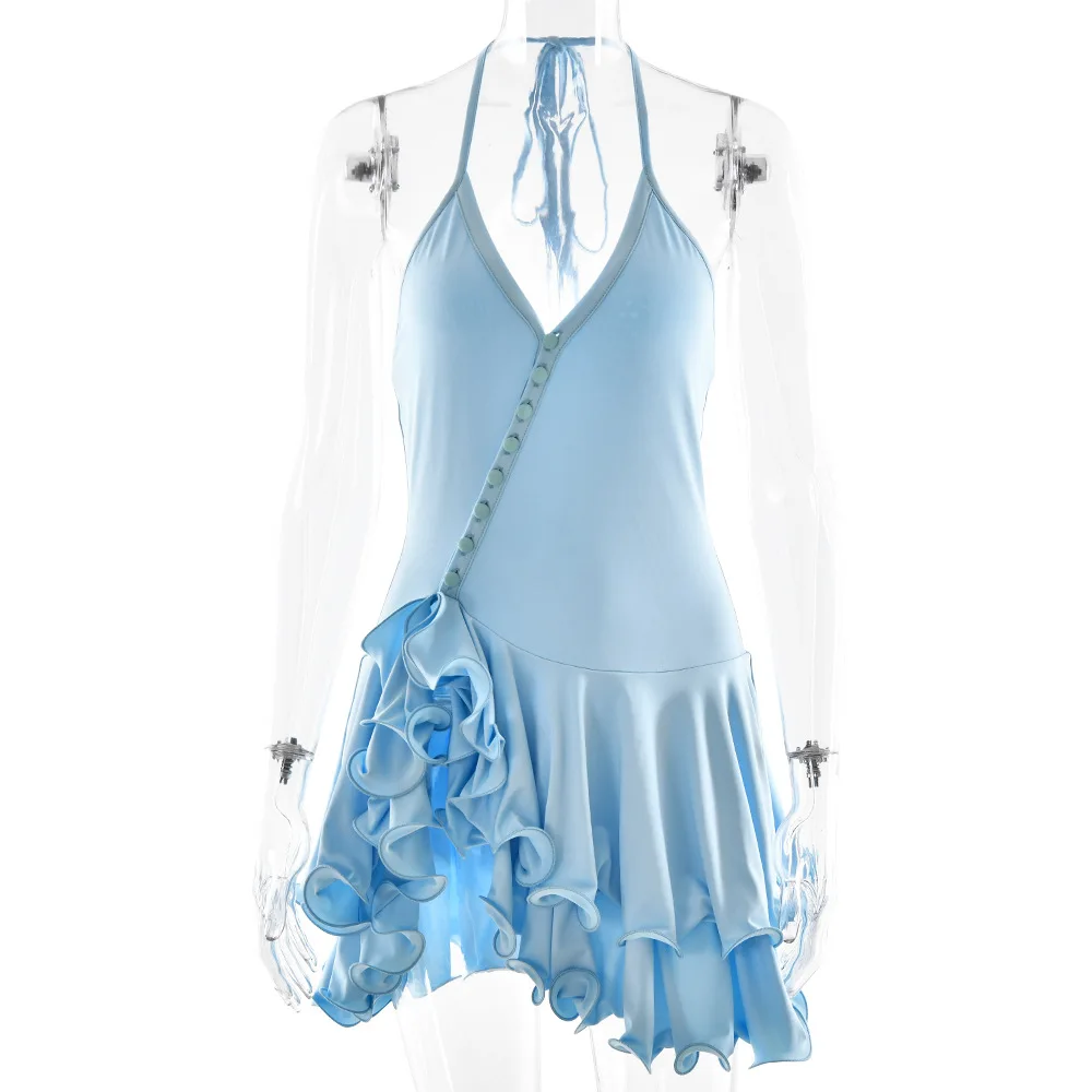 Сексуальное розовое короткое мини-женское - Фотография_5