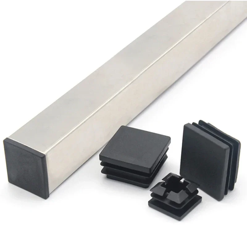 Черная пластиковая квадратная заглушка для труб - Фотография_4