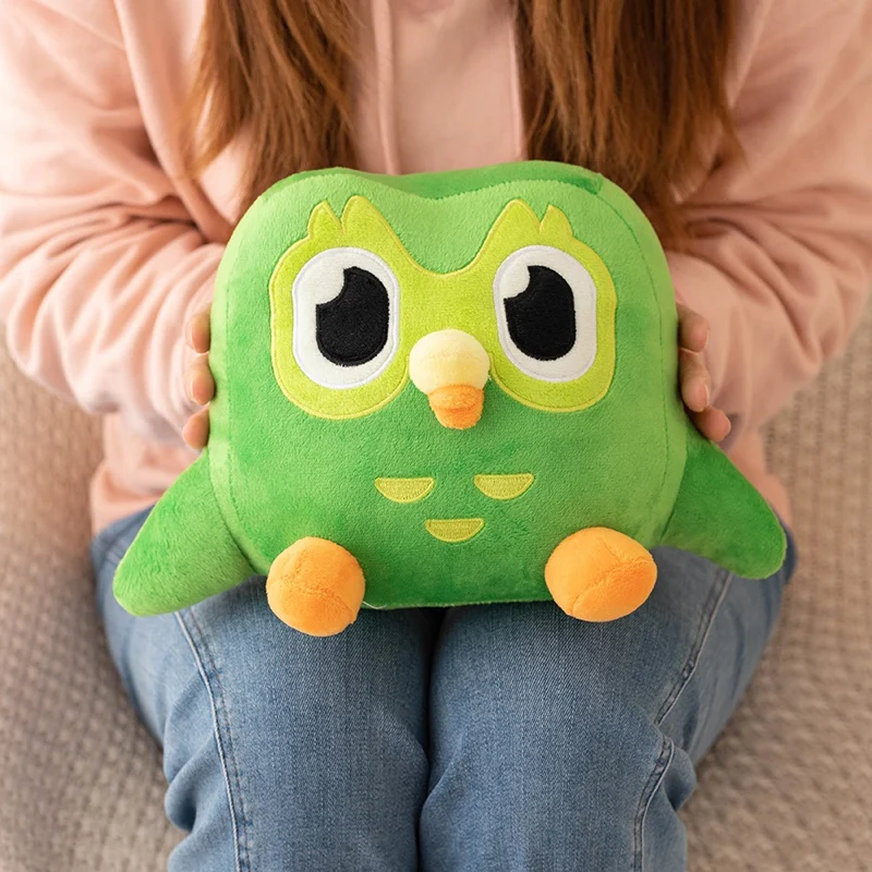 Kawaii duolingo зеленая сова плюшевая - Фотография_4