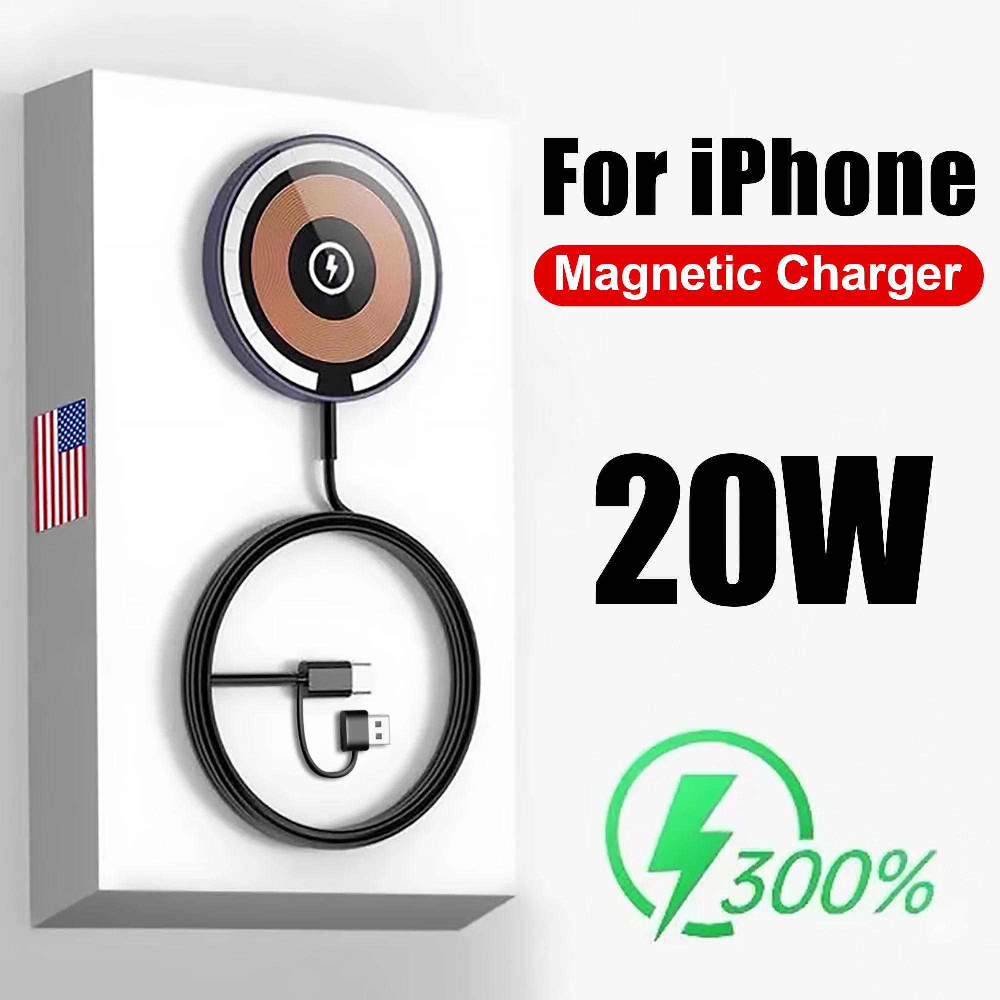 Магнитное беспроводное зарядное устройство для magsafe