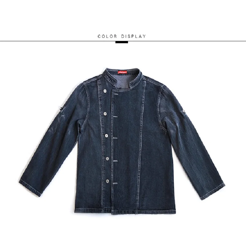 Рабочая одежда западного шеф-повара с длинными рукавами - Фотография_5