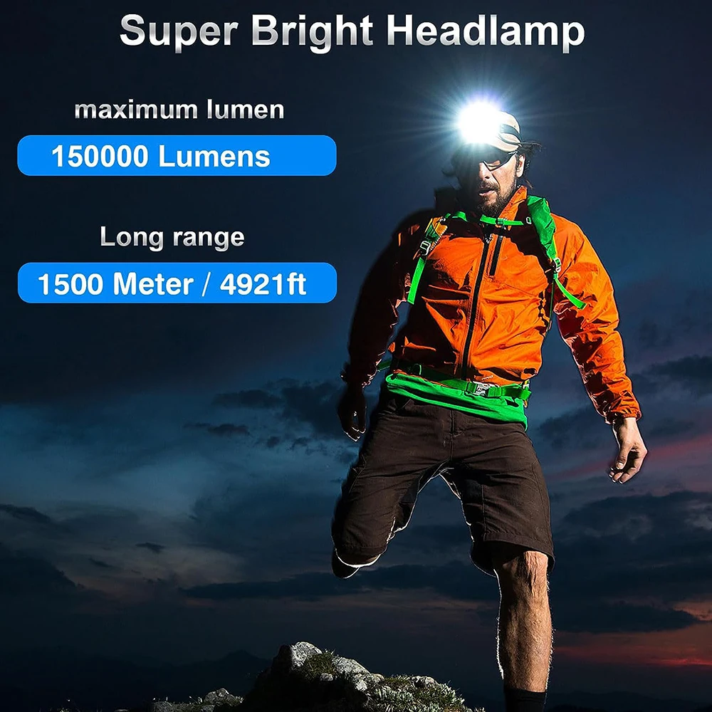 Новый супер мощный налобный фонарь 800 вт - Фотография_6