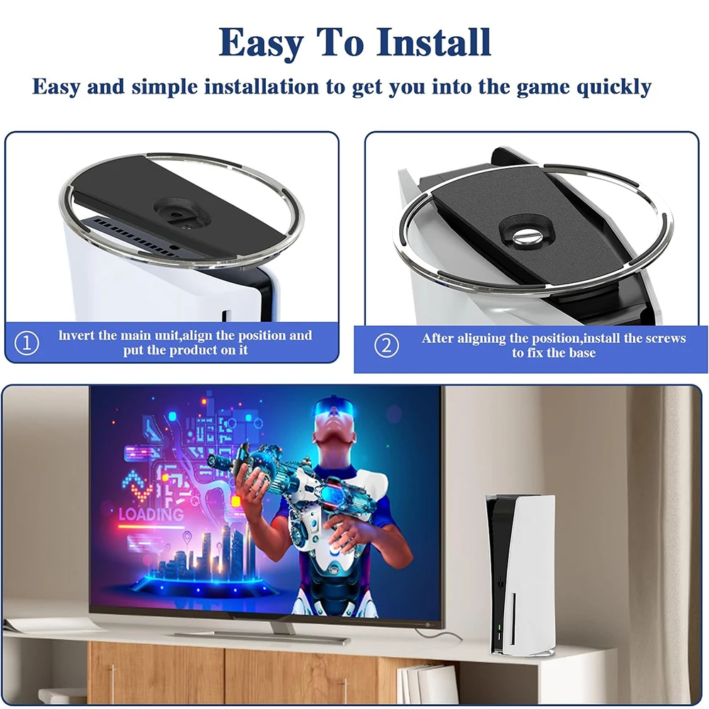 Портативная металлическая вертикальная подставка для ps5 и ps5 - Фотография_6