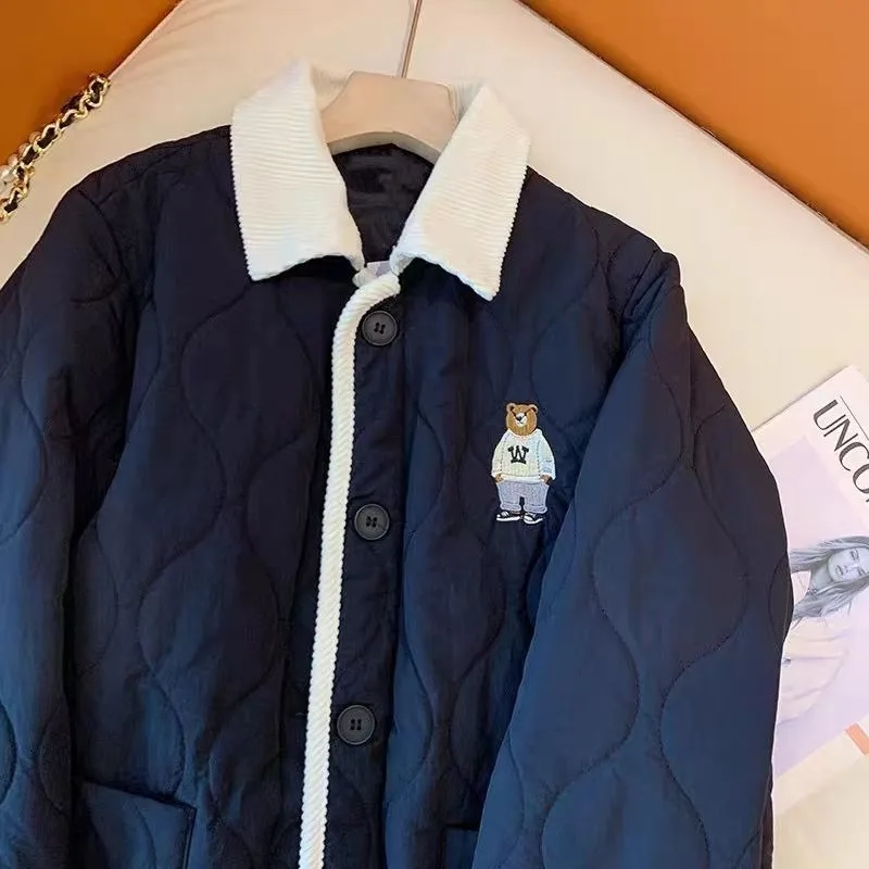 Женское хлопковое пальто с отложным - Фотография_4