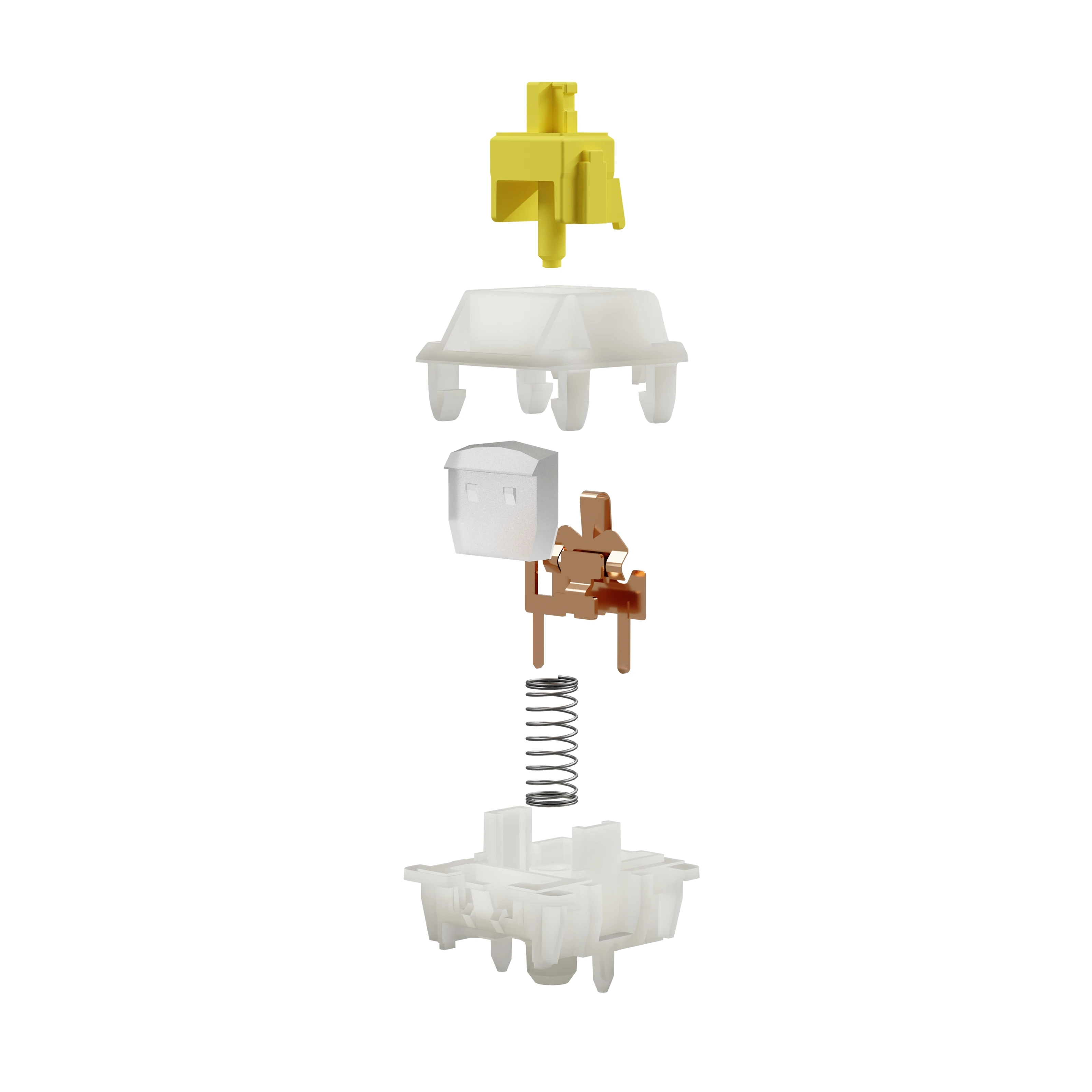 Переключатели gateron milky yellow pro v3 для механической клавиатуры mx - Фотография_5