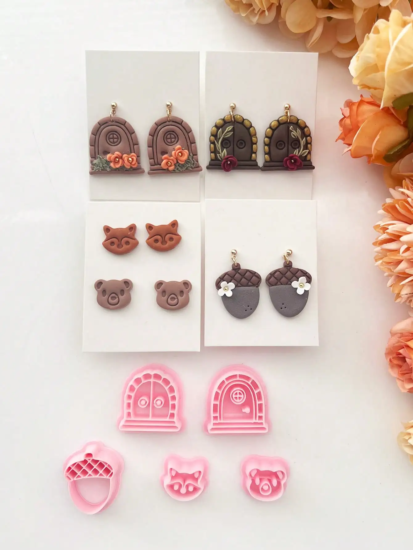 Осенние фрезы для полимерной глины сосновой шишки