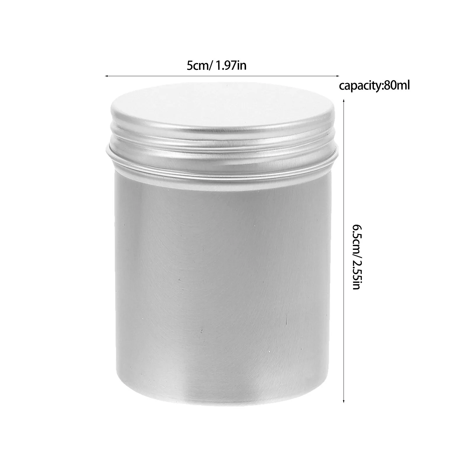 Алюминиевые банки 80 мл многоразовые контейнеры для крема-лосьона - Фотография_5