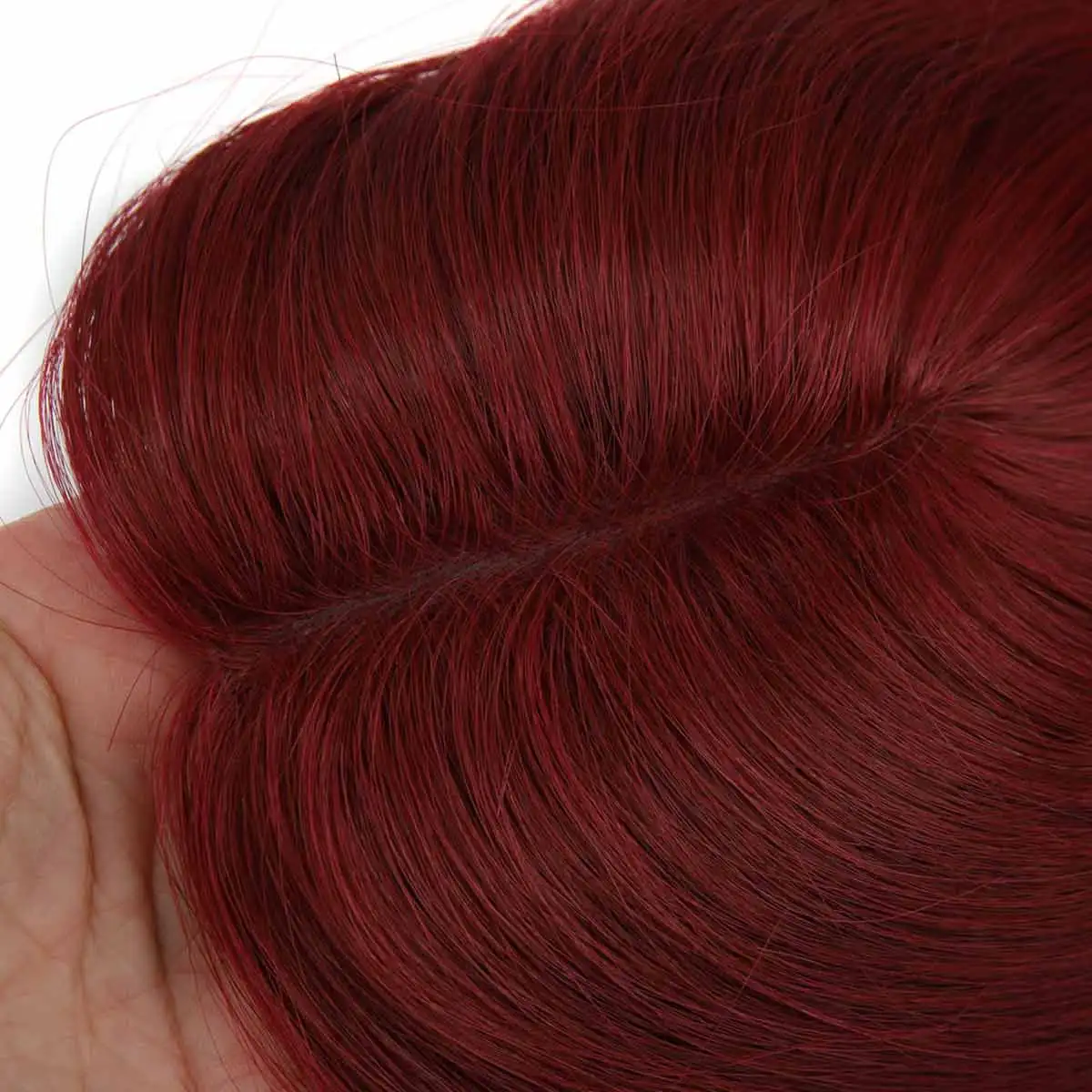 Tuw22 cherry red hair pu topper - Фотография_2