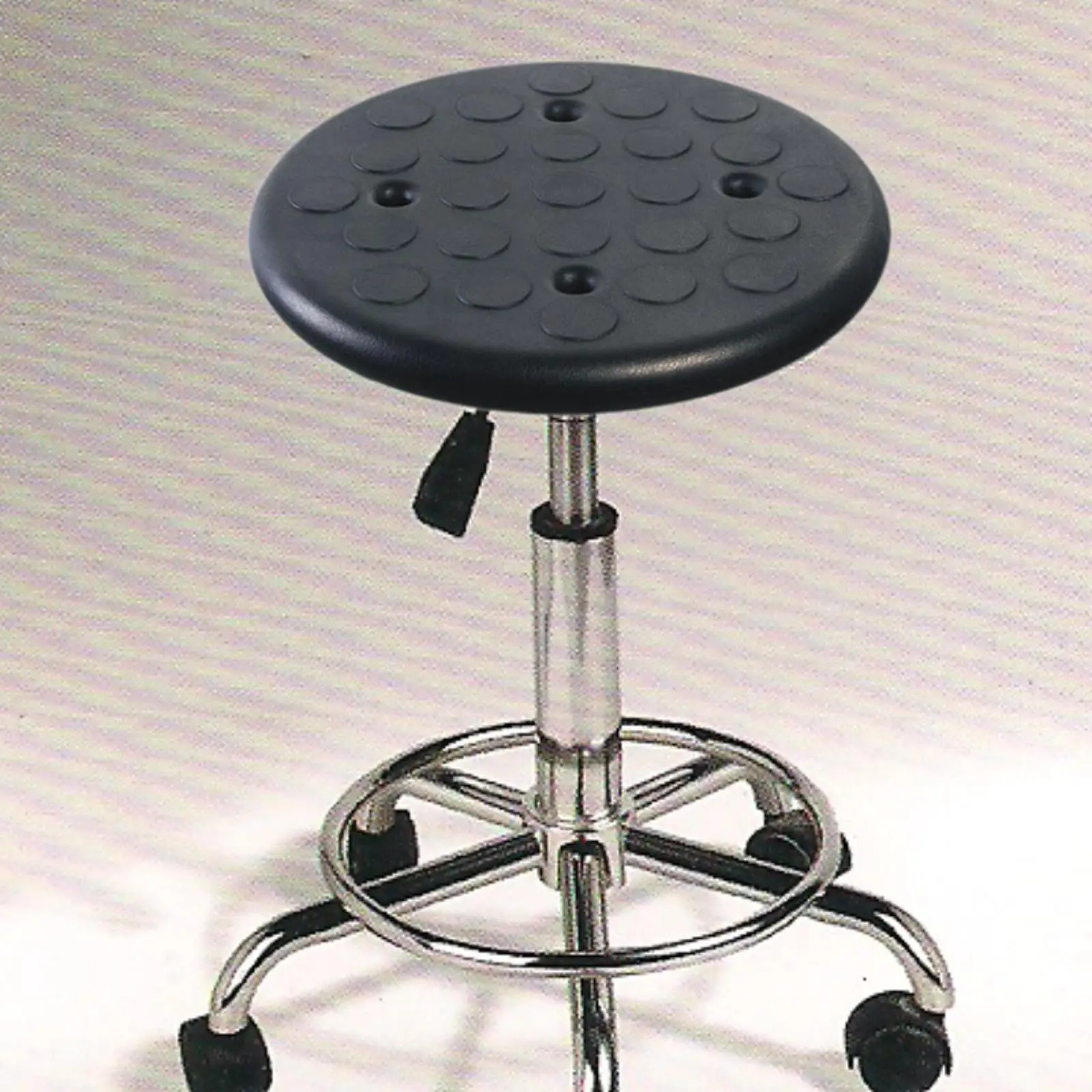 Круглый черный легко чистящийся кухонный стул с антистатическим дизайном