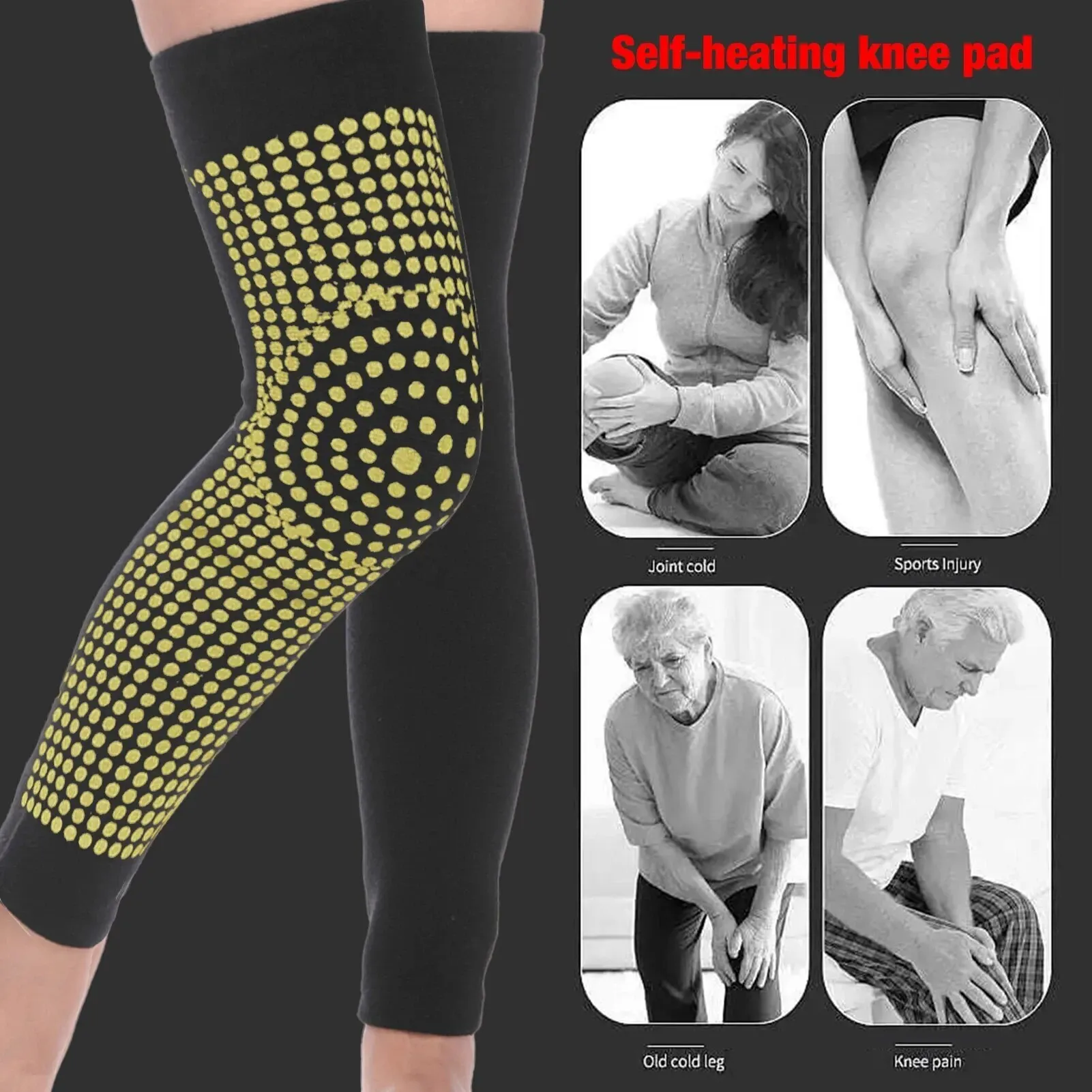 Pair dot heating pads brace sports - Фотография_4