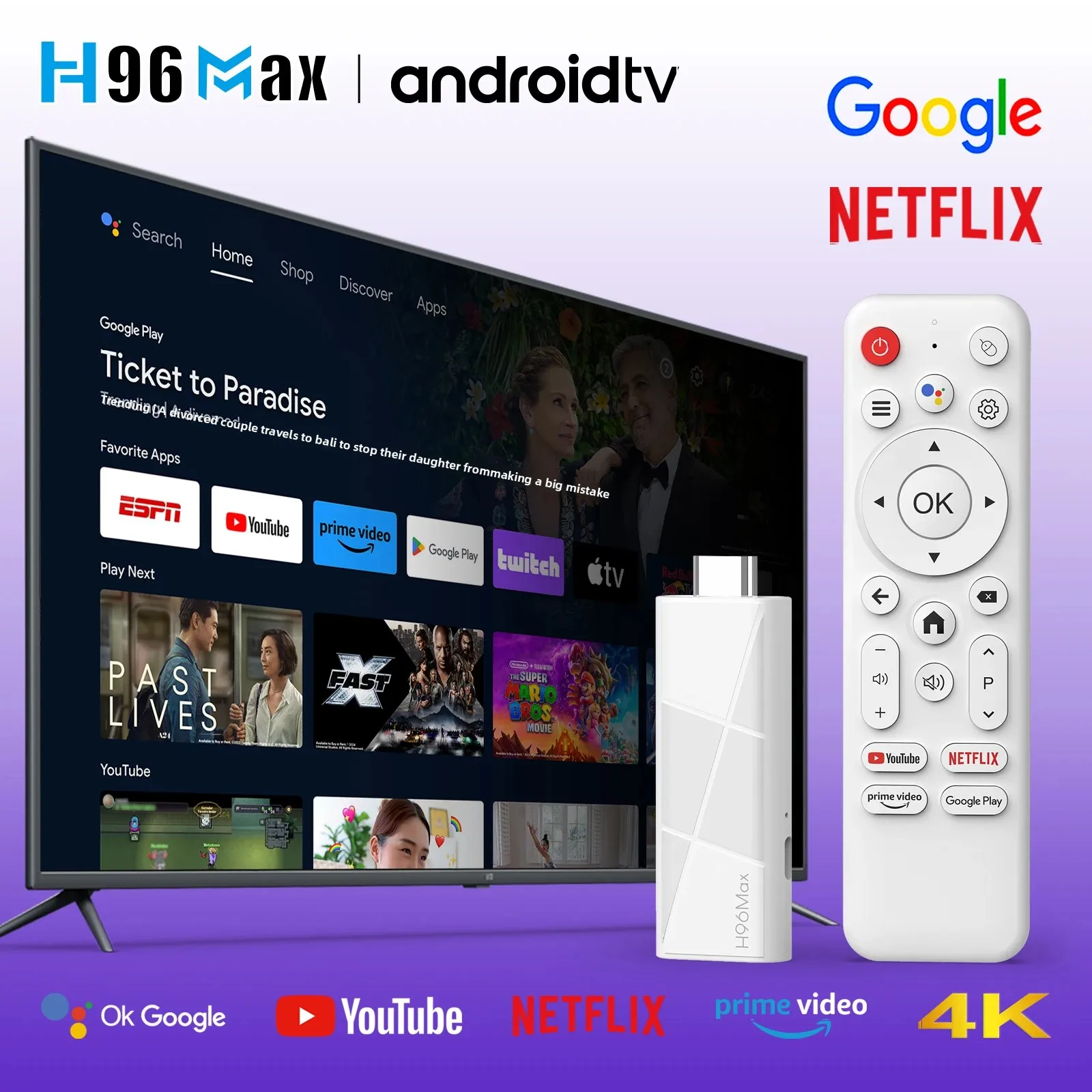 H96max rk3518 tv stick smart tv