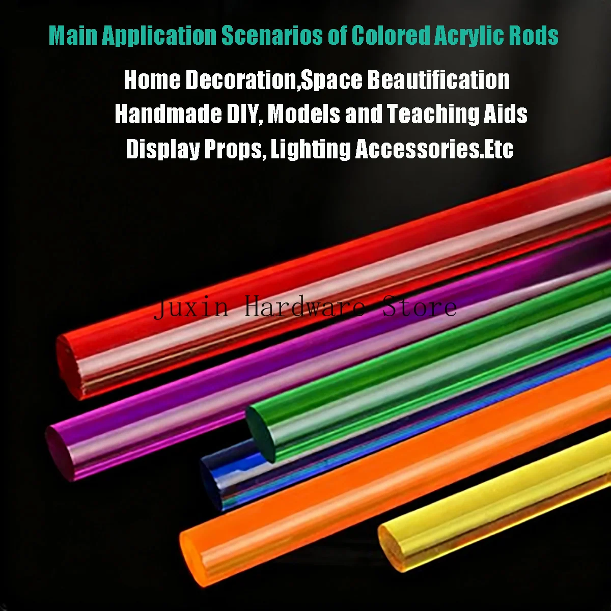 Цветные полупрозрачные акриловые стержни - Фотография_3
