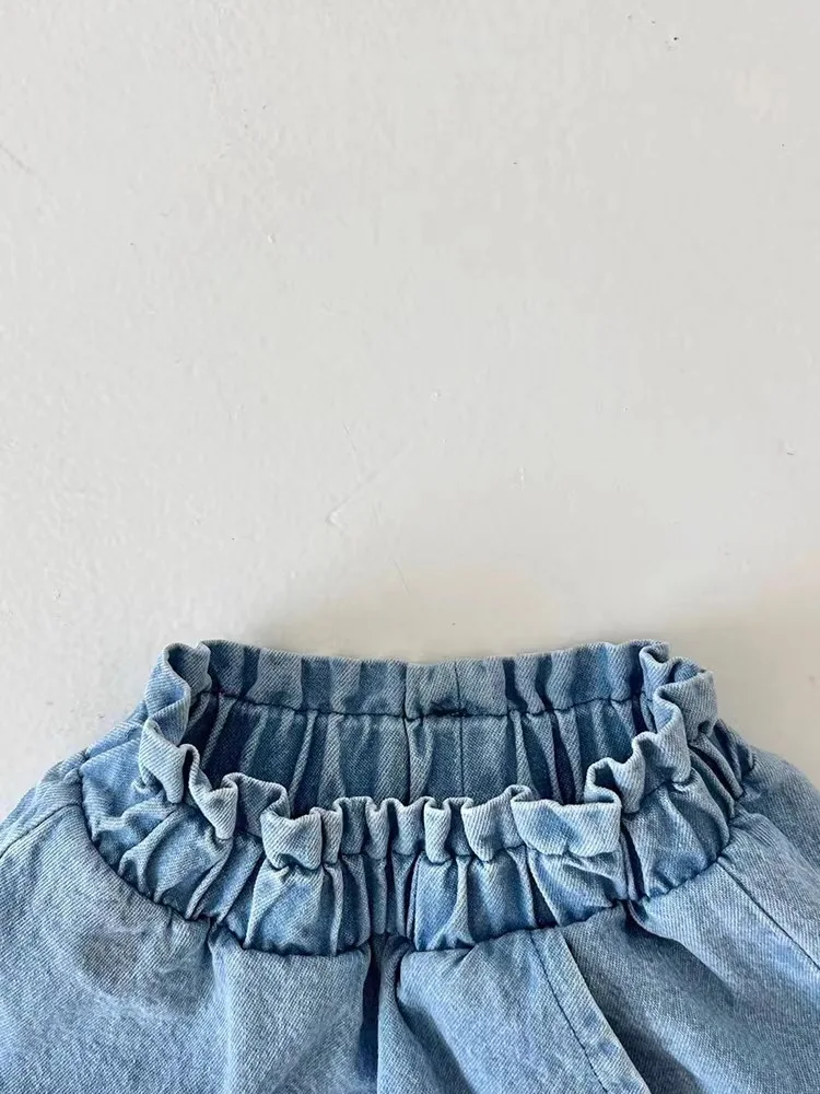 Года, милые джинсовые шорты для маленьких девочек - Фотография_4