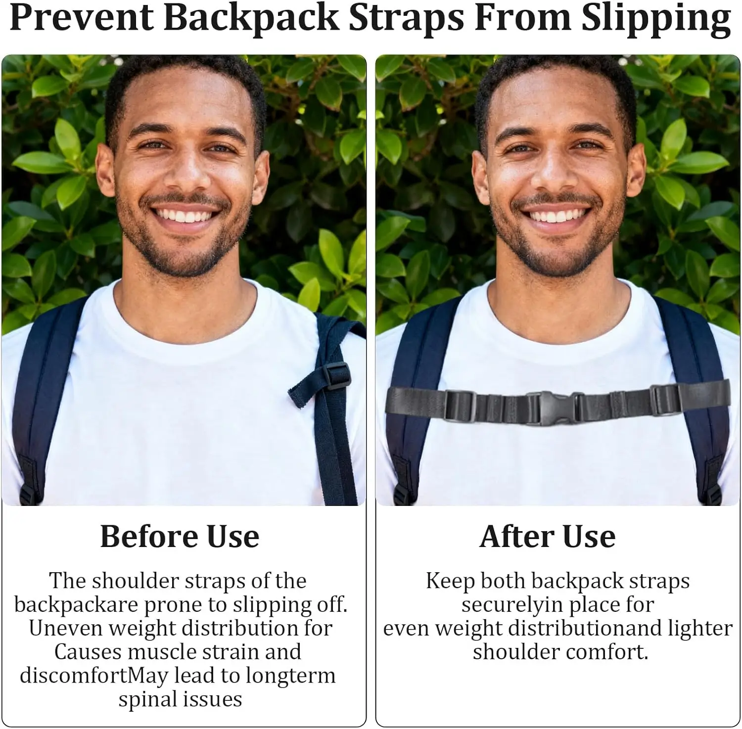 Нагрудный ремень для рюкзака из 2 предметов - Фотография_3