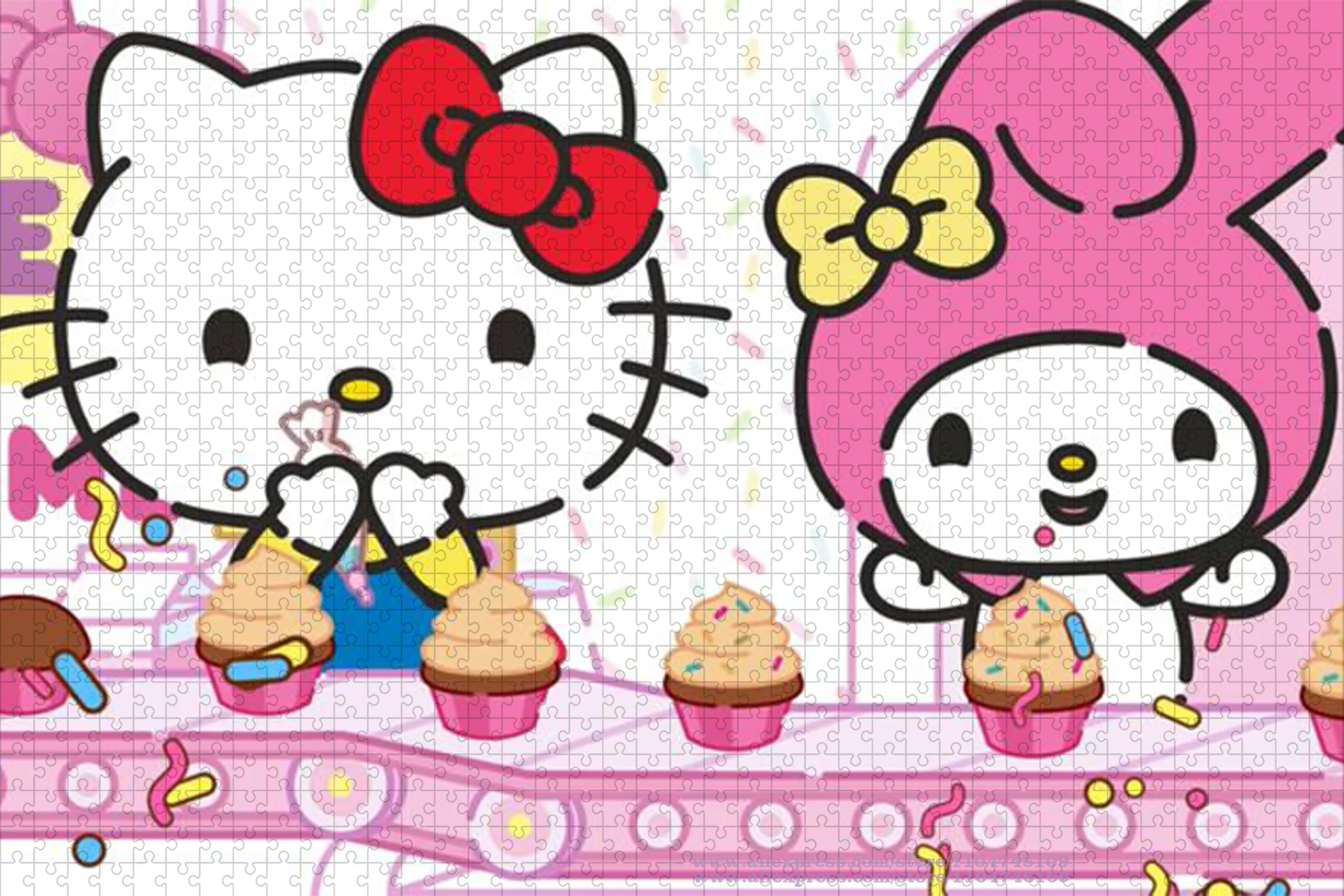 Пазл sanrio hello kitty & my melody - Фотография_2