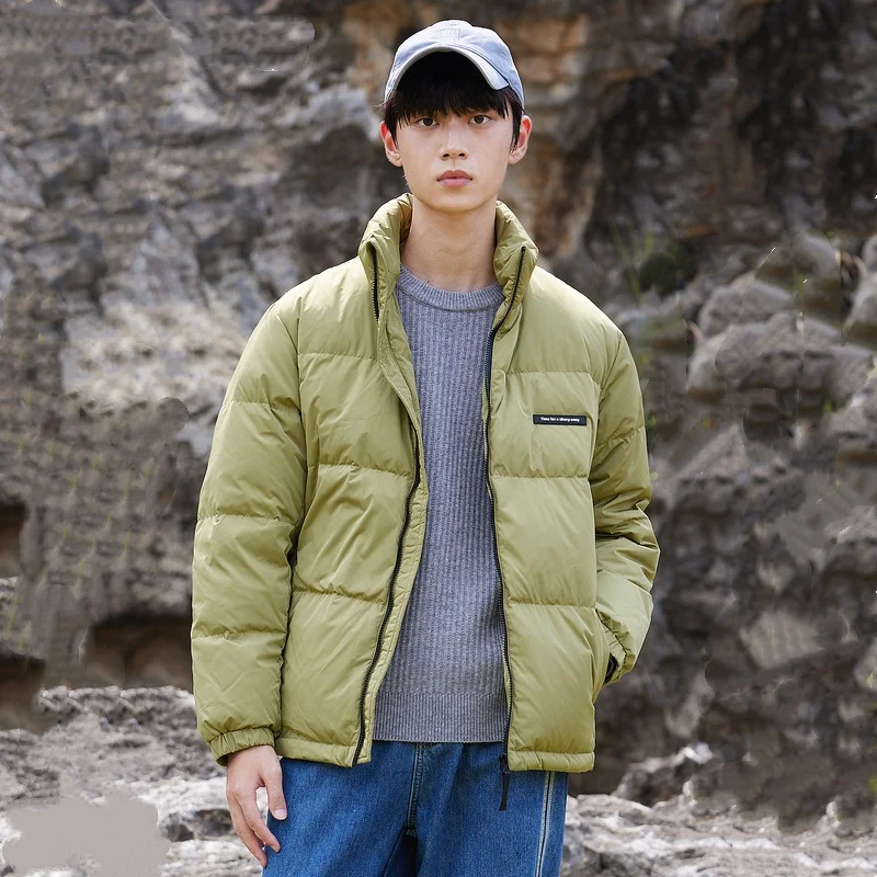 Metersbonwe мужская и женская короткая куртка-пуховик с воротником-стойкой - Фотография_4