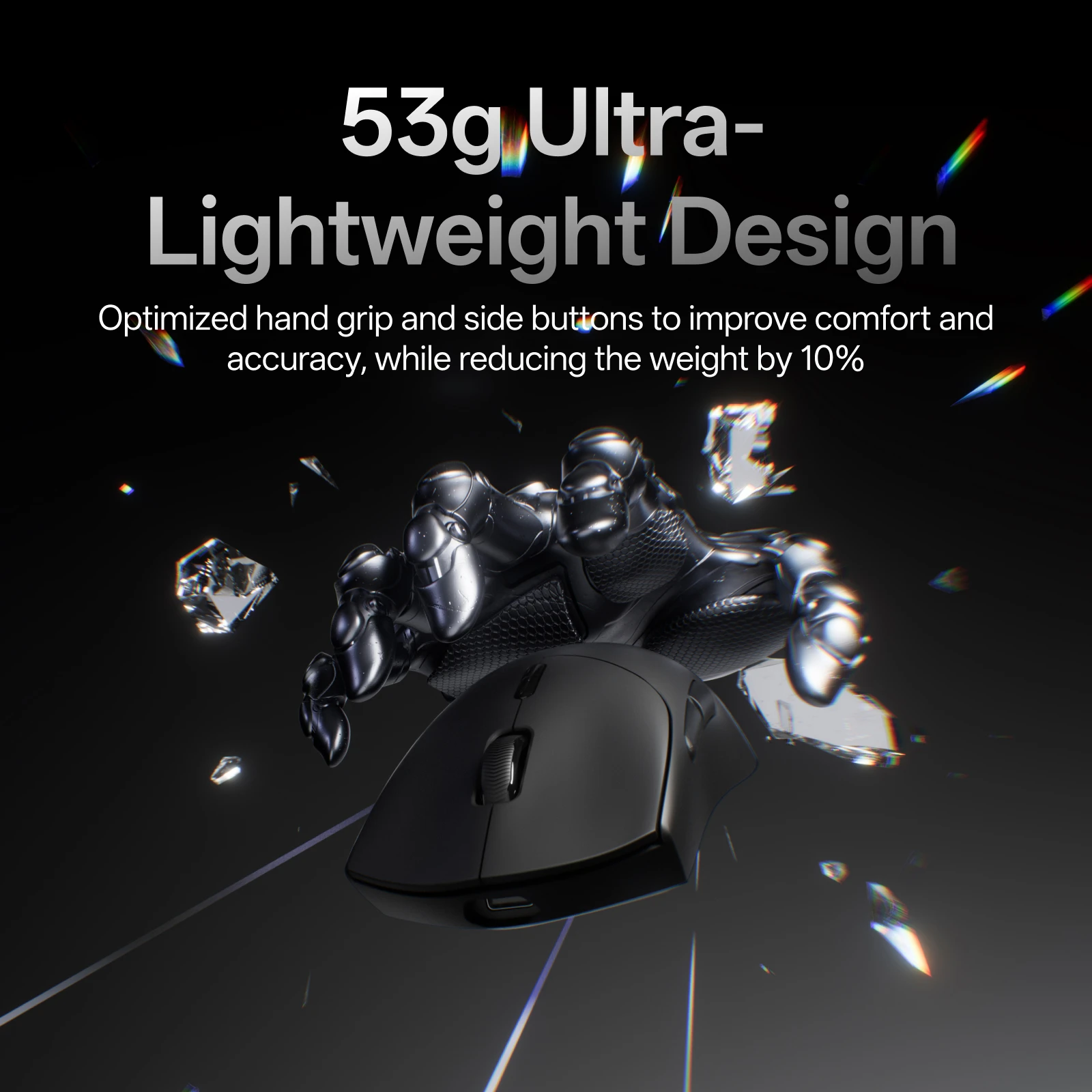 Беспроводная игровая мышь rapoo vt7 max/vt7 paw3950/paw3398 true 8k - Фотография_5